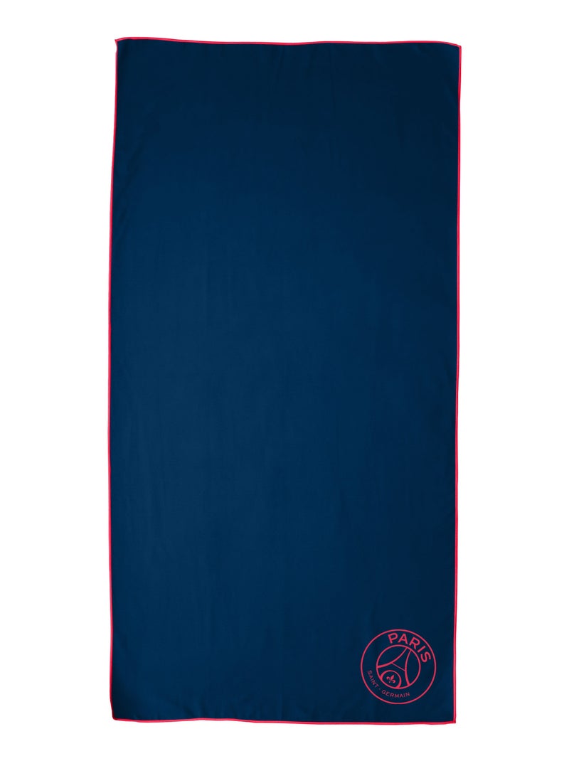 Serviette de bain et de plage en microfibre, PSG NEORED Bleu nuit - Kiabi