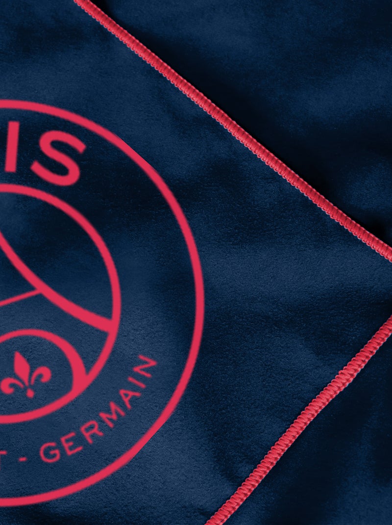 Serviette de bain et de plage en microfibre, PSG NEORED Bleu nuit - Kiabi