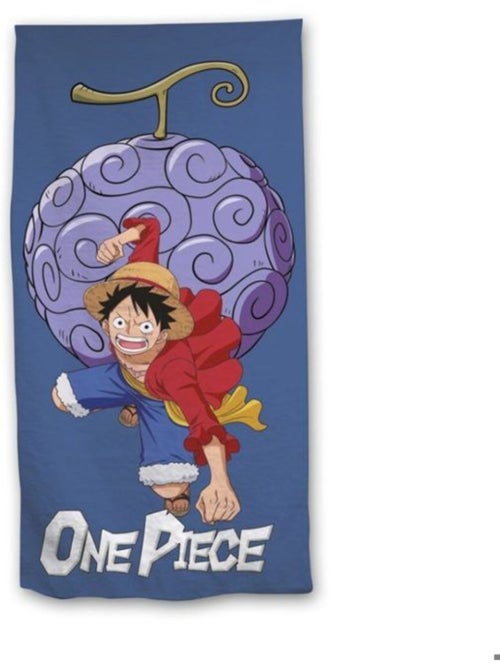 Serviette de bain et de plage enfant - 70x140 cm séchage rapide, bleu - one piece - Kiabi