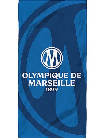 Serviette de bain et de plage imprimé 100% coton, om mer