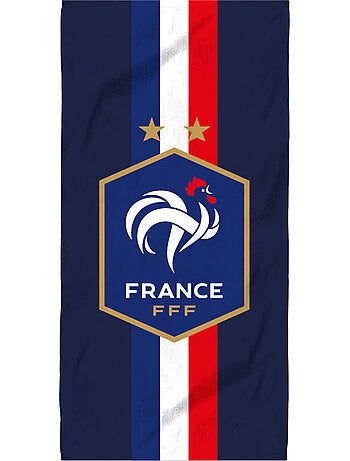 Serviette de bain et de plage imprimée 100% coton, fff victoire