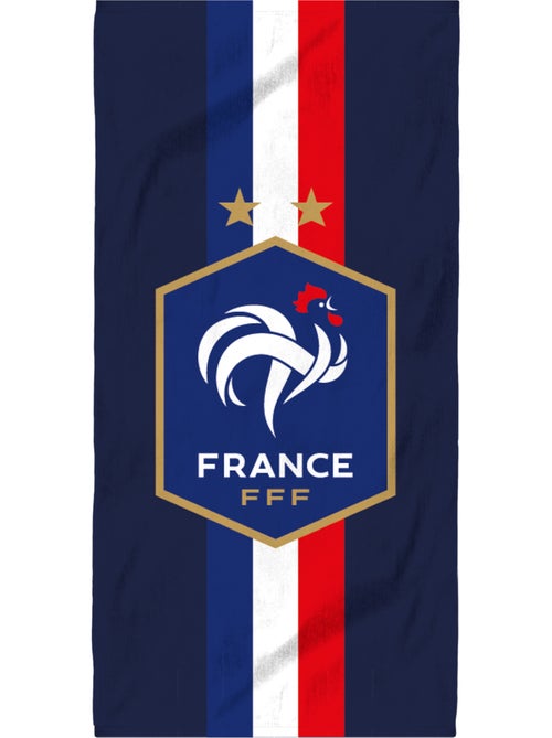 Serviette de bain et de plage imprimée 100% coton, fff victoire - Kiabi