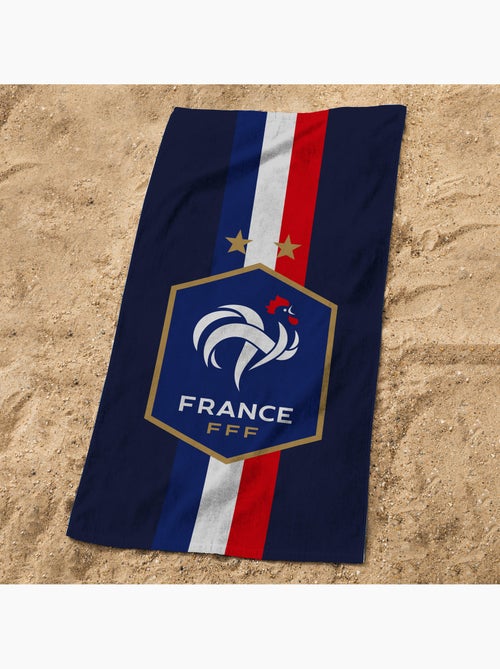 Serviette de bain et de plage imprimée 100% coton, fff victoire - Kiabi