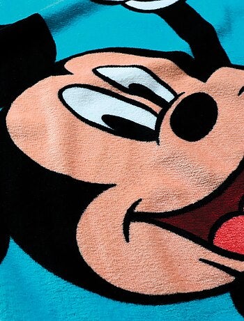 Serviette de bain et de plage imprimée 100% coton, MICKEY BLUE