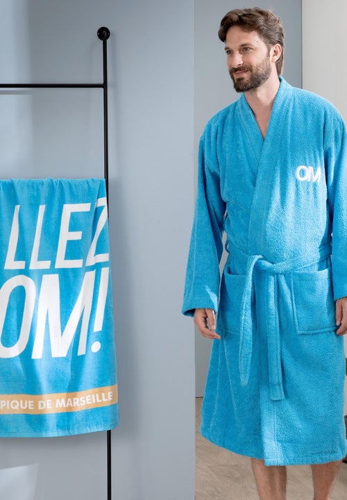 Serviette de bain et de plage imprimée 100% coton, OM ALLEZ - Kiabi Serviette de bain et de plage imprimée 100% coton, OM ALLEZ - Kiabi