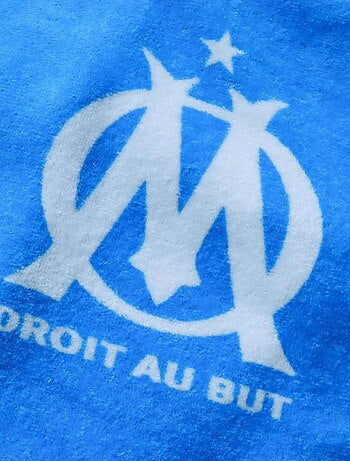 Serviette de bain et de plage imprimée 100% coton, OM CURVE