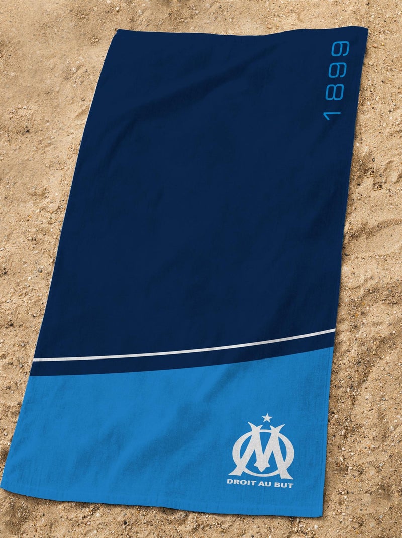 SIVAGA Serviette De Plage 80x160 Cm Rayures Bleues Et Blanches, 3D