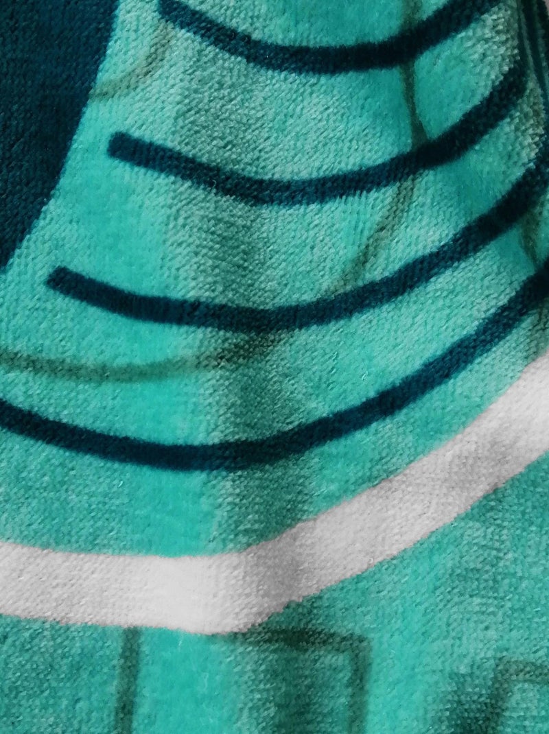 Serviette de bain et de plage imprimée 100% coton, PARIS 2024 JEUX OLYMPIQUES SURF Bleu - Kiabi