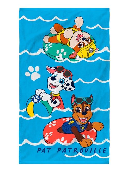 Serviette de bain et de plage imprimée 100% coton, PAT PATROUILLE WATER - Kiabi
