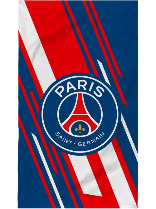 Serviette de bain et de plage imprimée 100% coton, PSG DIAGONALE - Kiabi Serviette de bain et de plage imprimée 100% coton, PSG DIAGONALE - Kiabi