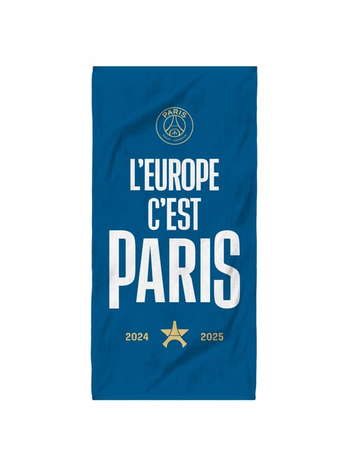 Serviette de bain et de plage imprimée 100% coton, PSG NATION - Kiabi