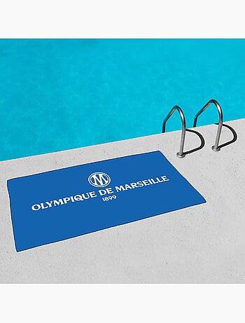 Serviette de bain et de plage imprimée microfibre, om massilia