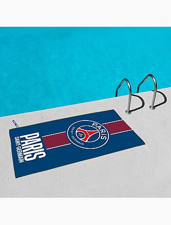 Serviette de bain et de plage imprimée microfibre, psg prince