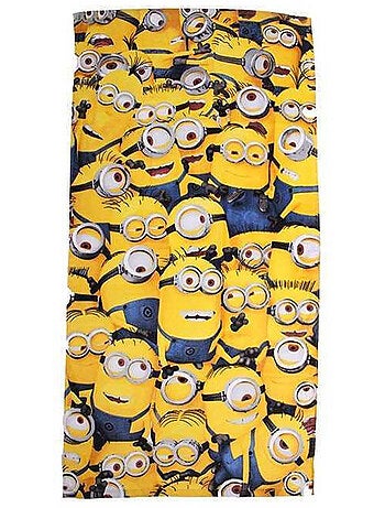 Serviette de bain et de plage 'Minions' coton 70 x 140 cm rectangulaire