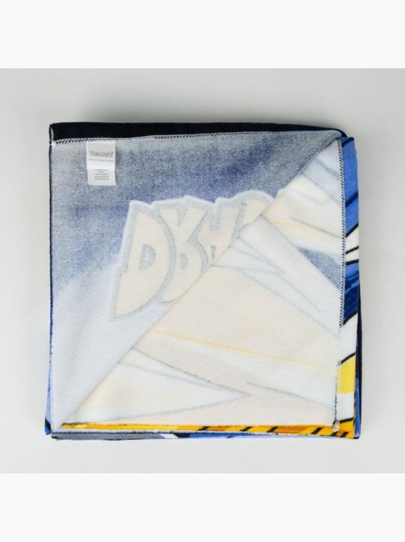 Serviette de bain et plage - Polyester séchage rapide 70x140 cm - DRAGON BALL Z Bleu - Kiabi