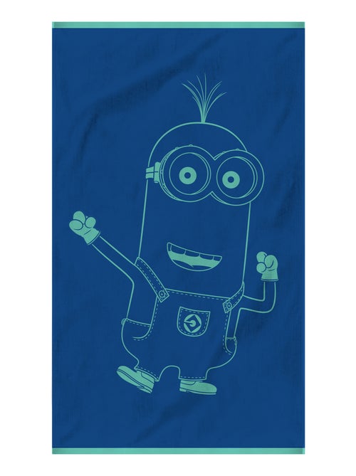Serviette de bain Jacquard 100% coton, LES MINIONS FIESTA - Kiabi