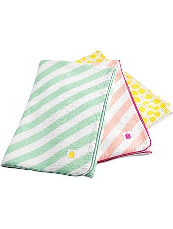 Serviette de bain / plage double gaze de coton imprimé - SAUTHON
