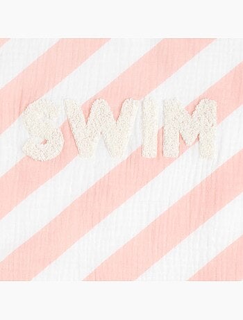 Serviette de bain / plage double gaze de coton imprimé - SAUTHON