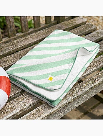 Serviette de bain / plage double gaze de coton imprimé - SAUTHON