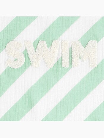 Serviette de bain / plage double gaze de coton imprimé - SAUTHON