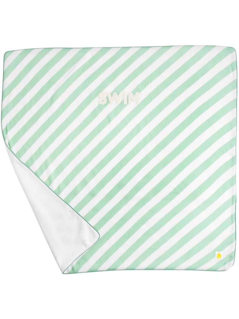 Serviette de bain / plage double gaze de coton imprimé - SAUTHON Vert - Kiabi