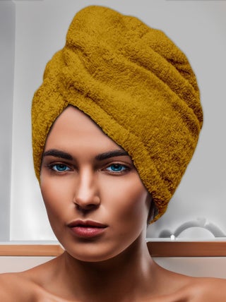 Serviette de bain pour la tête en coton 24x62 cm LAGUNE, par Soleil d'Ocre