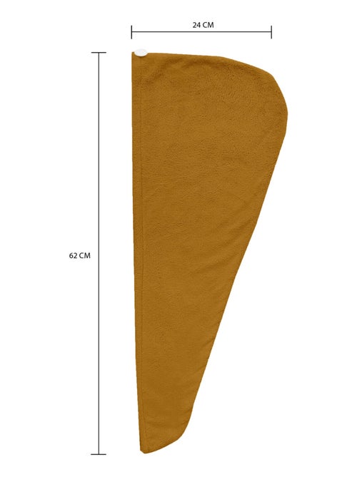 Serviette de bain pour la tête en coton 24x62 cm LAGUNE, par Soleil d'Ocre - Kiabi