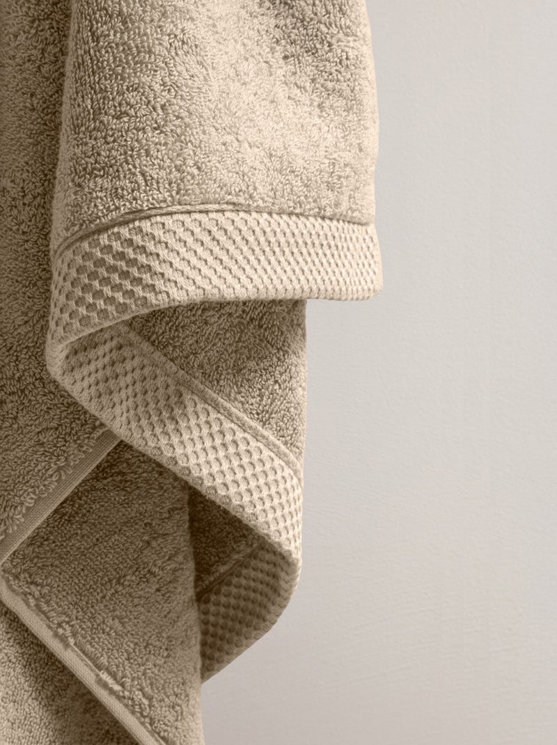Serviette de bain premium coton 600 g/m² Mirmande Blanc cassé - Kiabi