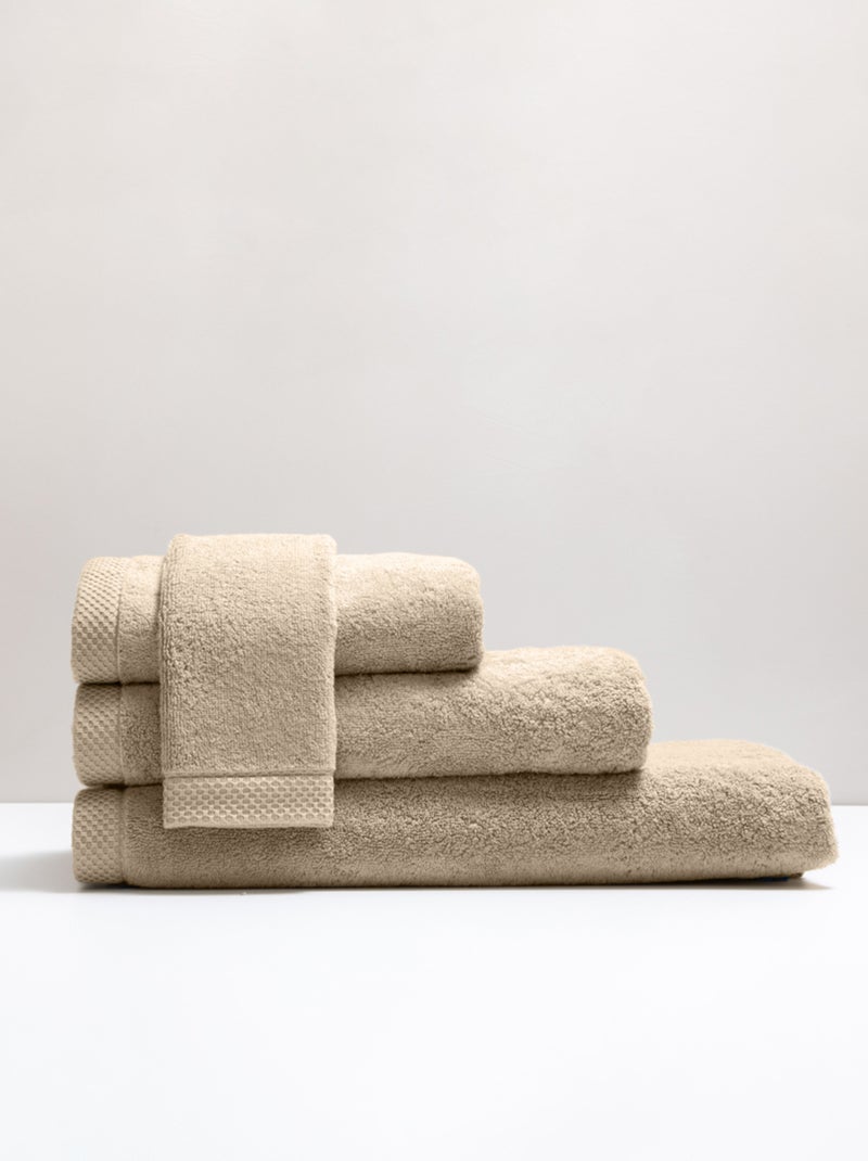 Serviette de bain premium coton 600 g/m² Mirmande Blanc cassé - Kiabi