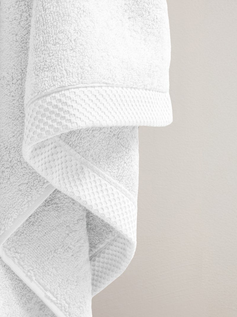 Serviette de bain pur coton 600 g/m² Mirmande Blanc - Kiabi