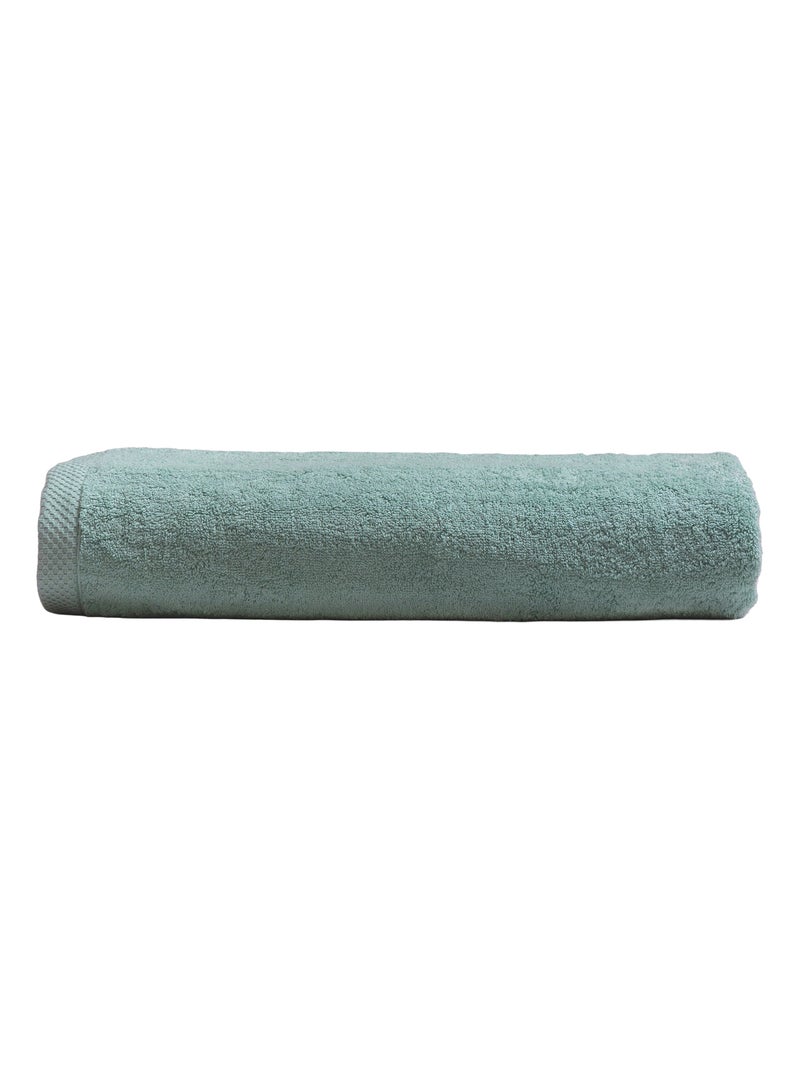 Serviette de bain pur coton 600 g/m² Mirmande Bleu - Kiabi
