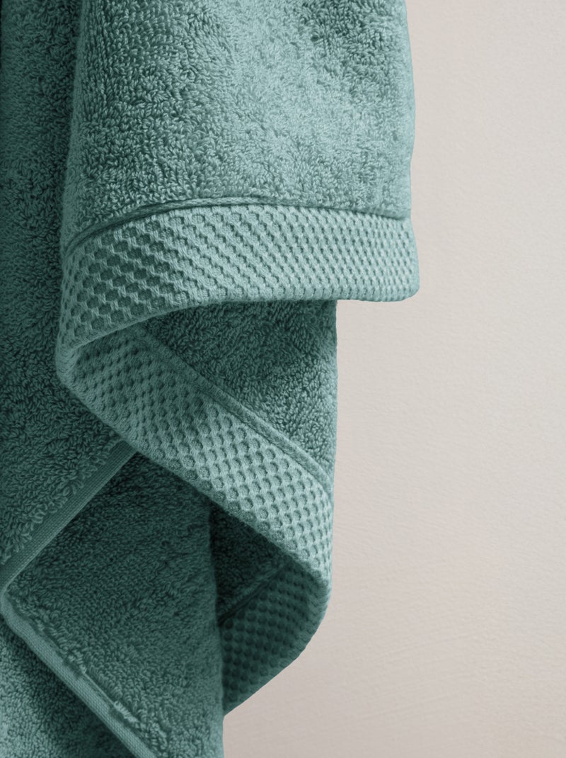 Serviette de bain pur coton 600 g/m² Mirmande Bleu - Kiabi