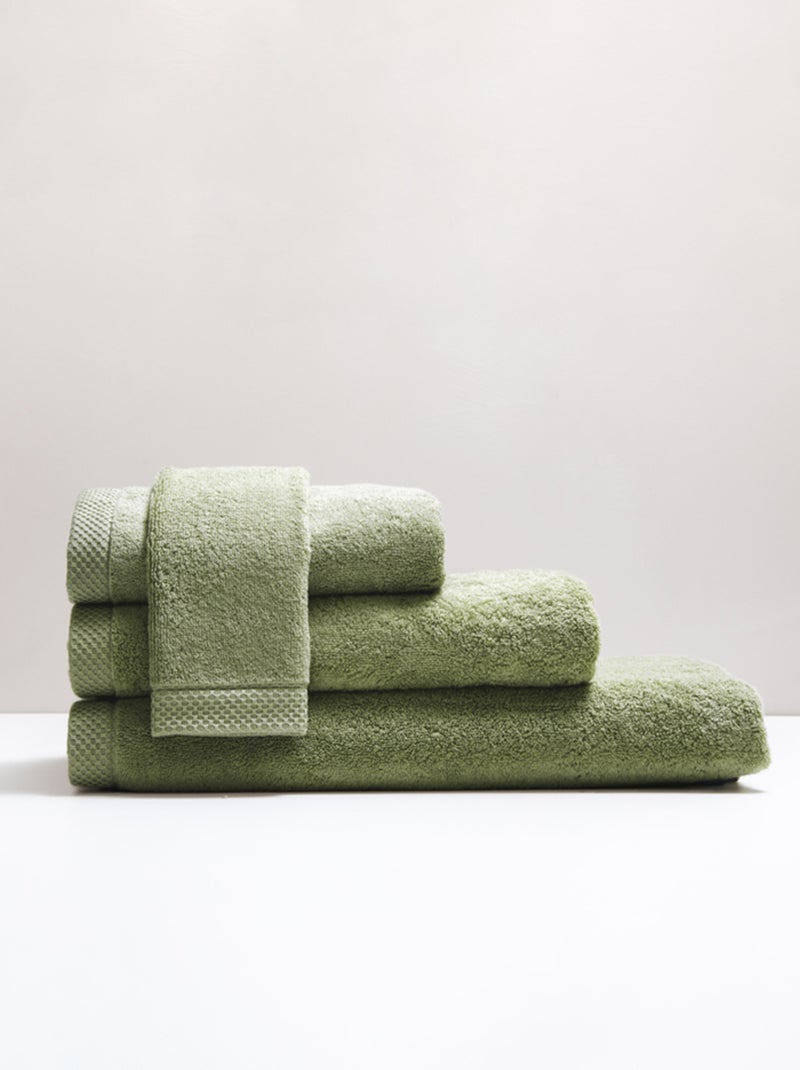 Serviette de bain pur coton 600 g/m² Mirmande Vert - Kiabi