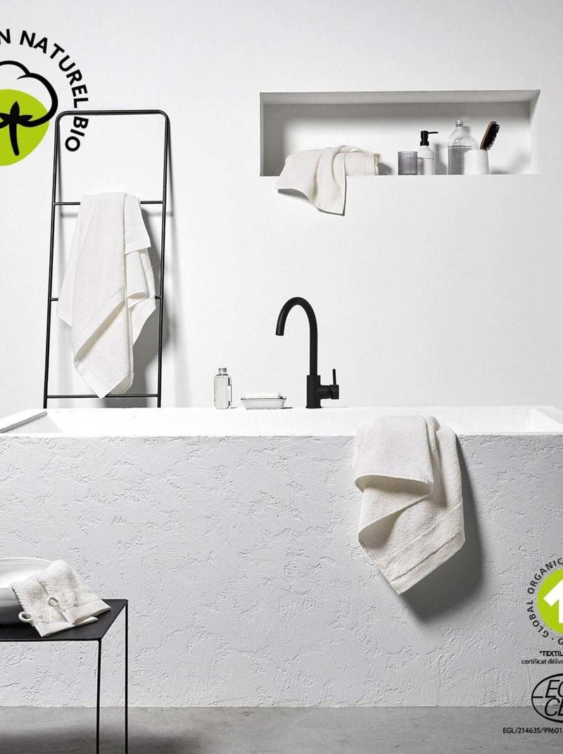 Serviette de bain uni BIO ORGANIC Blanc - Kiabi