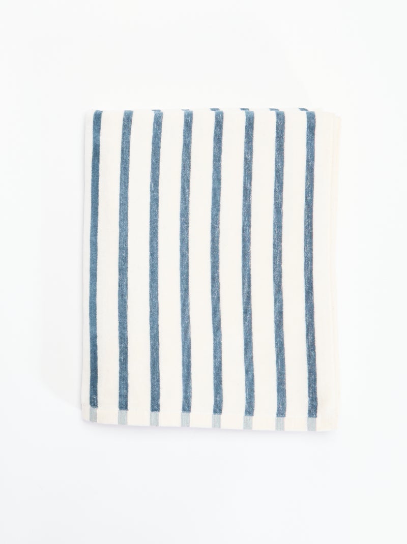 Serviette de bain XL - 90 x 150 cm Bleu - Kiabi