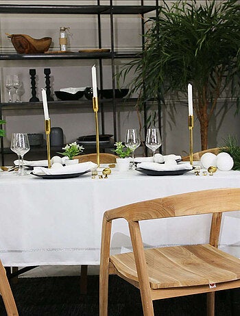 Serviette de Noël brodée