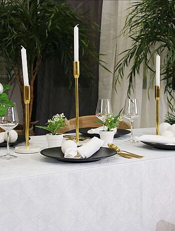 Serviette de Noël brodée