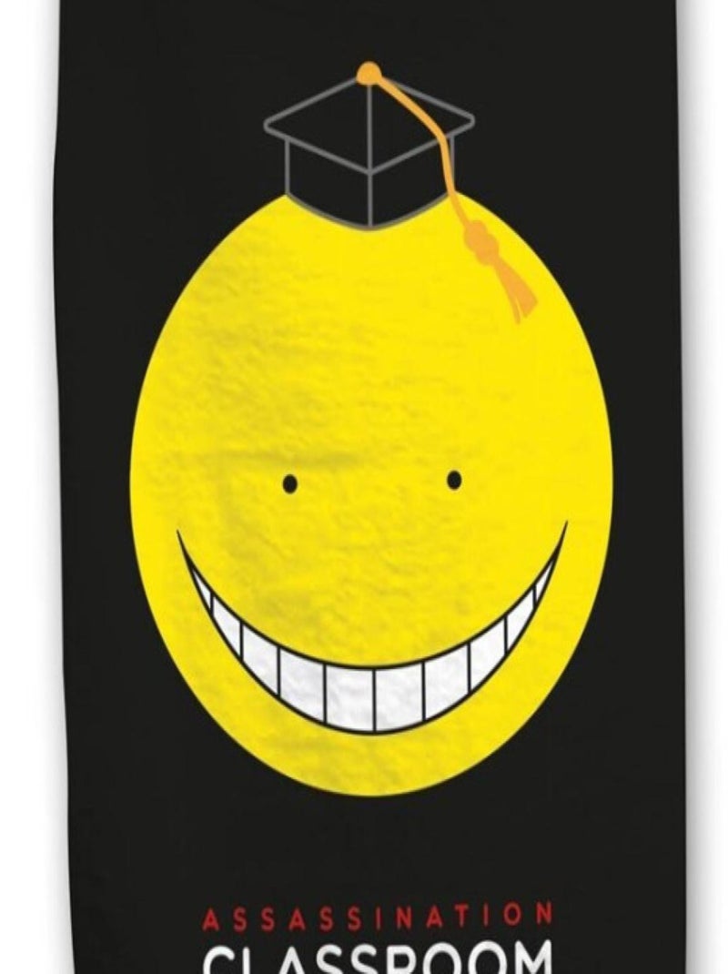 Serviette De Plage - Assassination Classroom - Smiley Jaune - 70x140 cm Multicolore - Kiabi