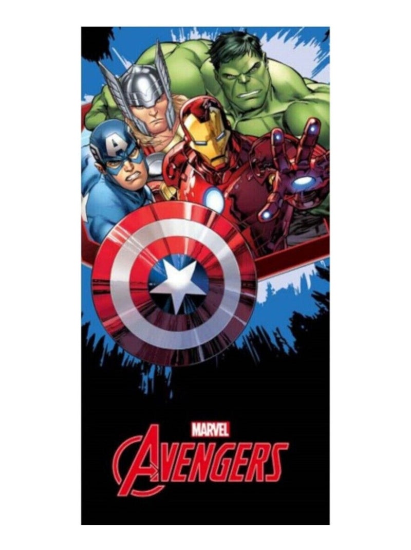 Serviette De Plage - Avengers - Tous Les Personnages - 70x140 cm Multicolore - Kiabi