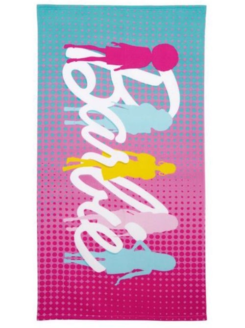 Serviette de plage - barbie - barbie - microfibre 70x140 cm - séchage rapide 240 g/m² - ultra-douce - Kiabi