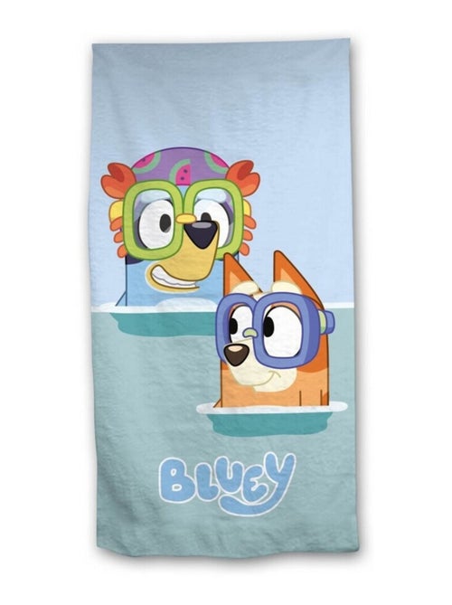 Serviette De Plage - Bluey & Bingo A La Mer - 70x140 cm - Kiabi