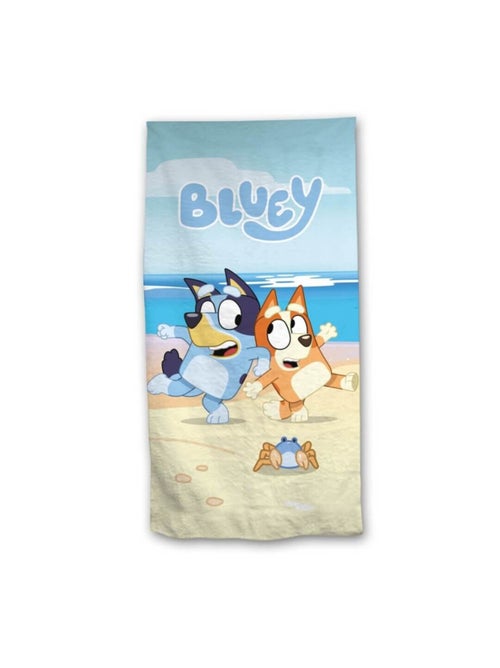 Serviette De Plage - Bluey & Bingo sont à la plage accompagnés d'un crabe - 70x140 cm - Kiabi Serviette De Plage - Bluey & Bingo sont à la plage accompagnés d'un crabe - 70x140 cm - Kiabi