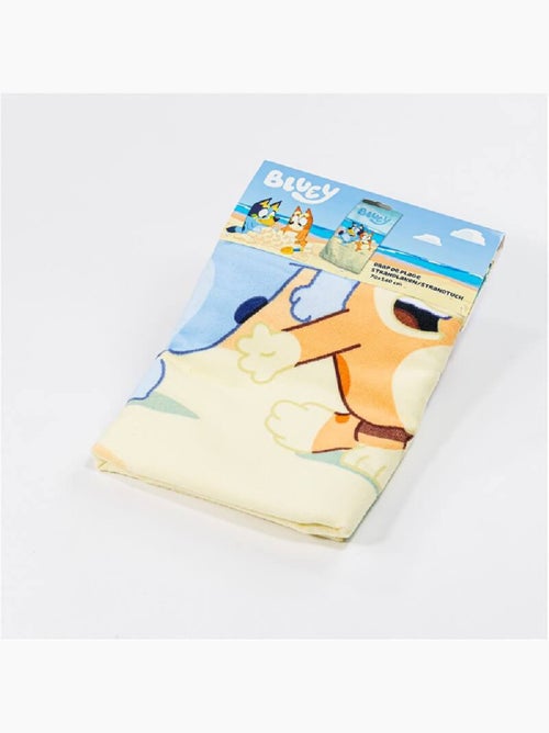 Serviette De Plage - Bluey & Bingo sont à la plage accompagnés d'un crabe - 70x140 cm - Kiabi Serviette De Plage - Bluey & Bingo sont à la plage accompagnés d'un crabe - 70x140 cm - Kiabi