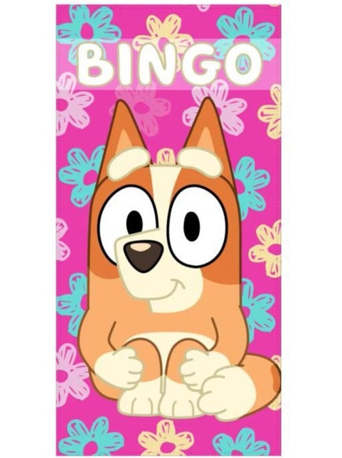 Serviette de plage - disney - bluey bingo - 70x140 cm - séchage rapide - enfant - Kiabi