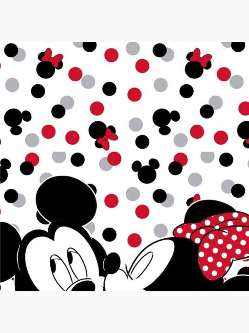 Serviette de plage - Disney Mickey et Minnie - 70x140 cm Blanc - Kiabi
