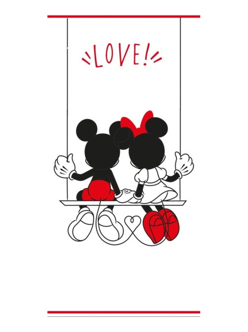 Serviette de plage - Disney Mickey et Minnie Sur Une Balançoire - 70x140 cm - Kiabi Serviette de plage - Disney Mickey et Minnie Sur Une Balançoire - 70x140 cm - Kiabi