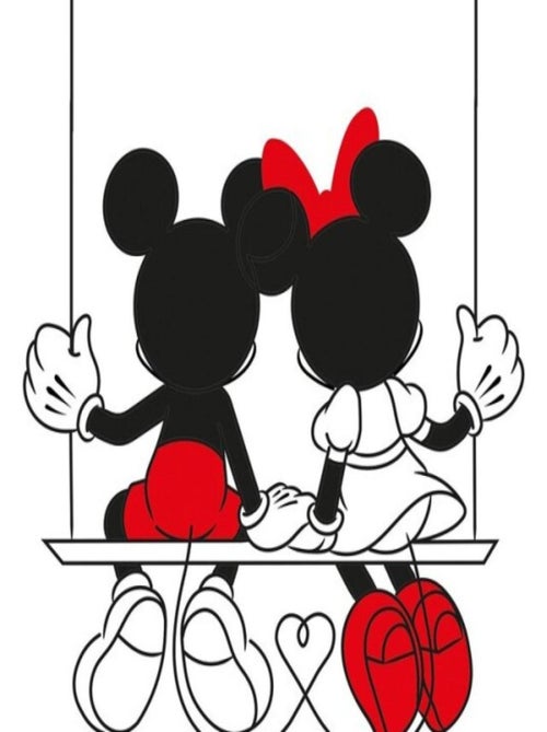 Serviette de plage - Disney Mickey et Minnie Sur Une Balançoire - 70x140 cm - Kiabi Serviette de plage - Disney Mickey et Minnie Sur Une Balançoire - 70x140 cm - Kiabi