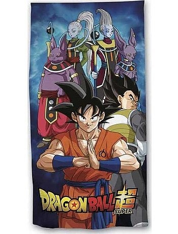 Serviette de plage - dragon ball super - 70x140 cm - 100% coton - douceur et absorption