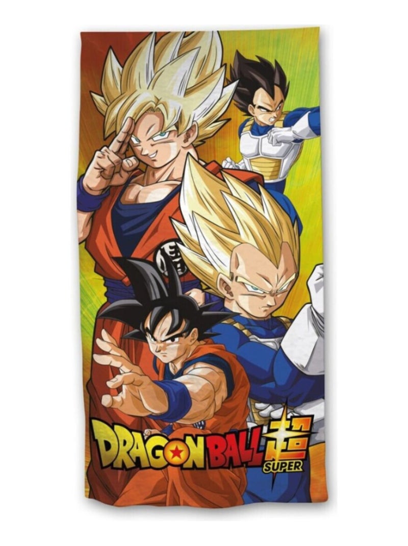 Serviette de plage - Dragon Ball Z - 70x140 cm Bleu - Kiabi