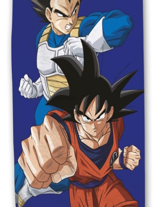 Serviette de plage - Dragon Ball Z - Vegeta et Son Goku - 70x140 cm - Kiabi